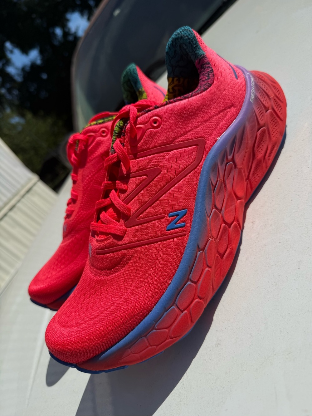 New Balance Fresh Foam X More v4 Women's Size 11 WMORCA4 Pink Blue Max Cushion